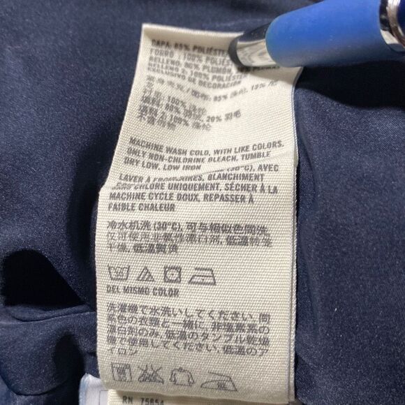 Abercrombie & Fitch Women's Down Filled Puffer Vest Blue M Y2K - Picture 13 of 13